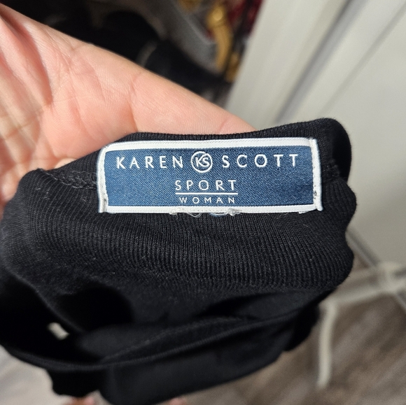 Karen Scott Sport T-Shirt Dress Women's Short Sleeve Above Knee Sz XL - Picture 3 of 9